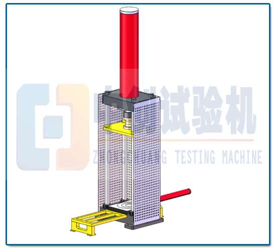 電液伺服彈簧壓力試驗(yàn)機(jī) 結(jié)構(gòu)原理圖